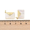 Brass Micro Pave Cubic Zirconia Pendants KK-U058-19G-3