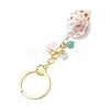 Natural Shell Pendant Keychains KEYC-JKC01094-03-5