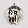 Tibetan Style Alloy Pendants TIBE-X0019-09-2