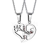 2Pcs 2 Style Word 1314 520 Couple Necklaces Set VALE-PW0001-011P-1