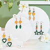 SUNNYCLUE DIY Wooden Dangle Earring Making Kits DIY-SC0016-77-5