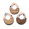 Resin and Walnut Pendants FIND-R051-10A-1