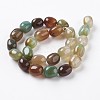 Natural & Dyed Agate Beads Strands G-A175D-A14-2