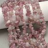 Chip Natural Madagascar Rose Quartz Bead Strands X-G-M344-50A-1