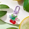 Fruit Resin & Acrylic Pendant Decorations HJEW-JM02987-02-2