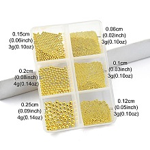 20G Stainless Steel Micro Beads MRMJ-YW0001-065A-G