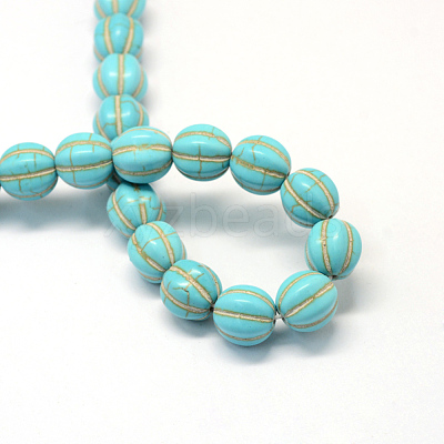 Synthetic Turquoise Gemstone Bead Strands X-TURQ-S282-20-1