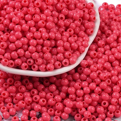 Opaque Acrylic Beads SACR-A007-01A-14-1