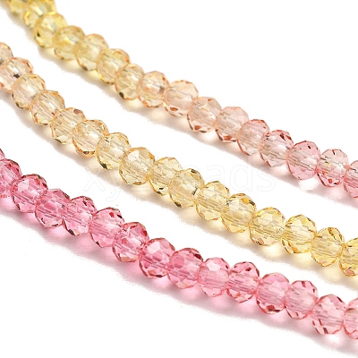 Transparent Painted Glass Beads Strands DGLA-A034-T2mm-A07-1