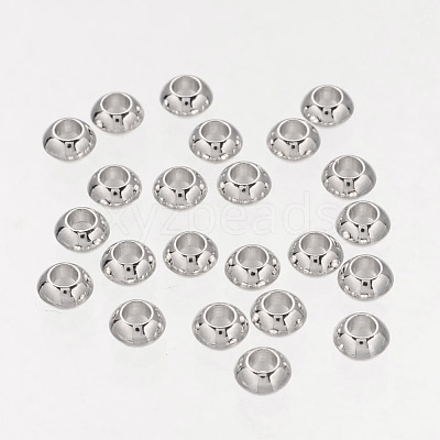 Rondelle Tibetan Silver Spacer Beads X-AB937-NF-1