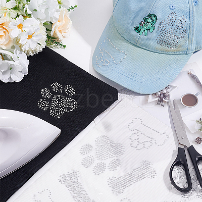 Glass Hotfix Rhinestone DIY-WH0580-82B-1