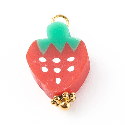 Polymer Clay Pendants PALLOY-JF00684-1