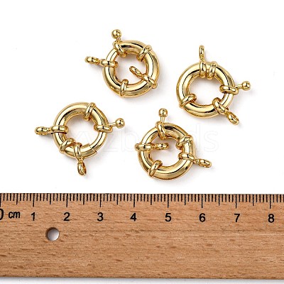 Rack Plating Brass Spring Ring Clasps KK-D399-A-G-NF-1