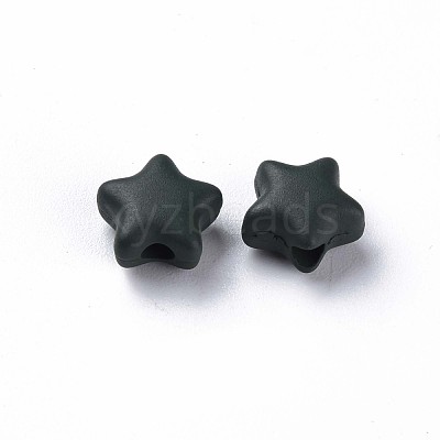 Spray Painted Acrylic Beads MACR-S373-45-O-1