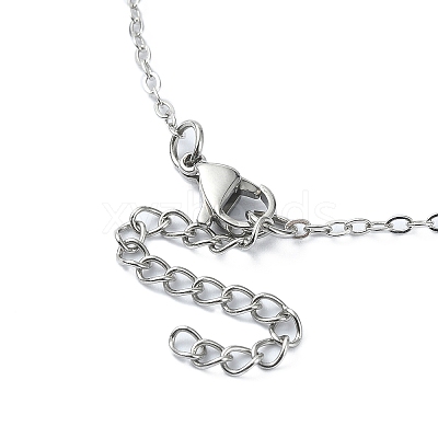 304 Stainless Steel Macrame Pouch Empty Stone Holder for Pendant Necklaces Making NJEW-JN04384-01-1