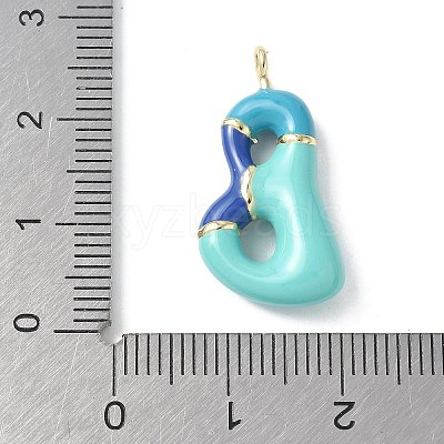 Brass Enamel Pendants KK-E093-03G-B-02-1