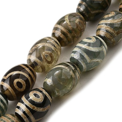 Tibetan Style dZi Beads Strands G-S389-A12-1