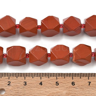 Natural Red Jasper Beads Strands GG-CBAF8A8-A08-01-1