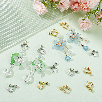 40Pcs 2 Colors Brass Converter Findings KK-SC0004-19-1