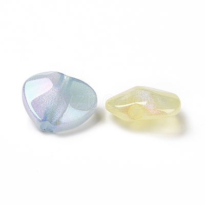 Electroplate Acrylic Beads X-OACR-A011-02-1
