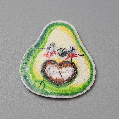 Summer Theme Polyester Computerized Embroidery Cloth Iron on/Sew on Patches PATC-WH0010-07A-1