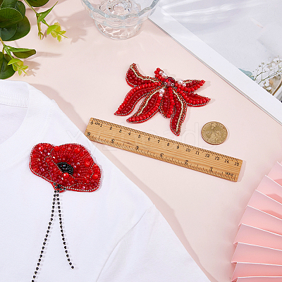2Pcs 2 Styles Cloth Sewing Ornaments DIY-FH0010-18-1