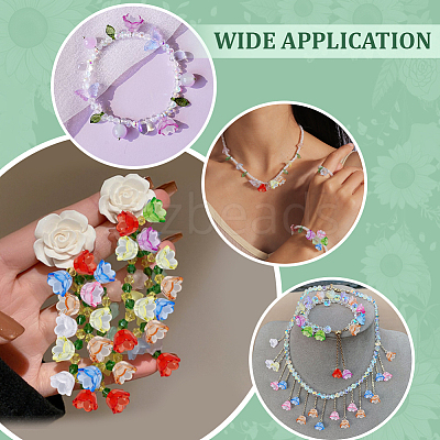 500Pcs Transparent Acrylic Beads TACR-ME0001-01-1
