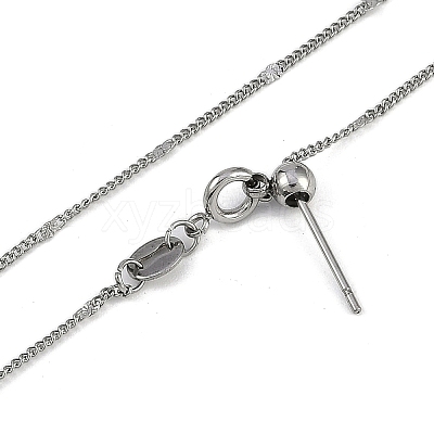 304 Stainless Steel Link Chain Necklaces NJEW-H042-03P-1