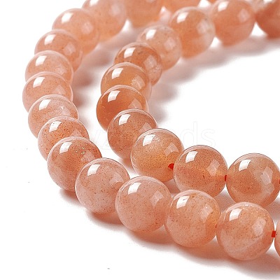 Natural Sunstone Beads Strands X-G-A205-28B-1