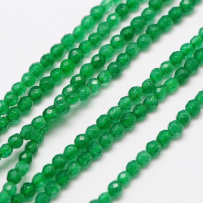 Natural Green Onyx Agate Beads Strands X-G-A129-3mm-A04-1