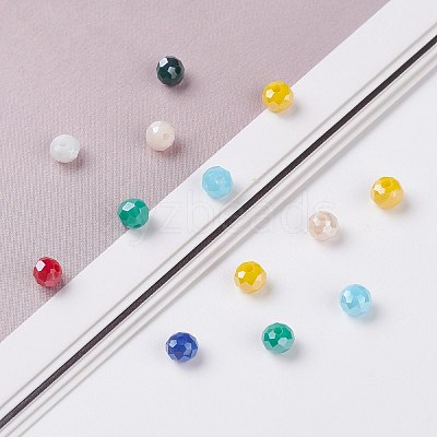 Electroplate Glass Beads EGLA-X0006-01F-4mm-1