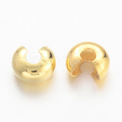 Brass Crimp Beads Covers EC266-2G-1