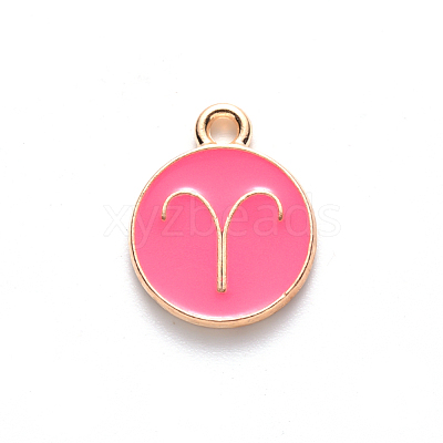 Alloy Enamel Pendants ENAM-S124-01B-03A-1