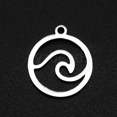 Non-Tarnish 201 Stainless Steel Charms STAS-N090-LA002-1
