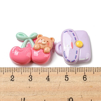 Opaque Resin Decoden Cabochons RESI-F052-B12-1