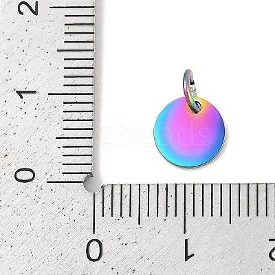 Ion Plating(IP) 304 Stainless Steel Pendants STAS-I311-32B-RC-1