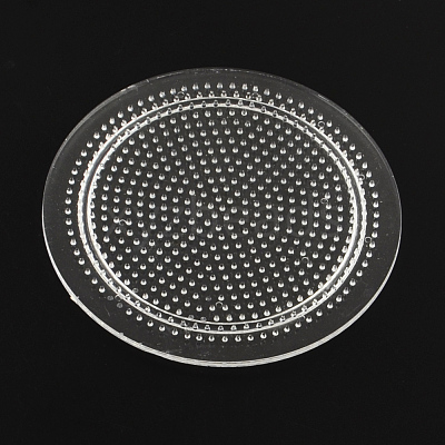 Flat Round Pegboards for 3x2.5mm Mini Fuse Beads X-DIY-Q009-06-1