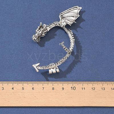 Alloy Dragon Cuff Earrings EJEW-FS0001-08-1