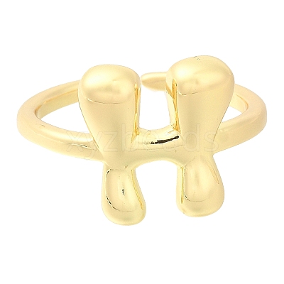 Rack Plating Brass Open Cuff Rings RJEW-S394-01G-H-1