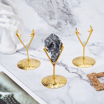 Alloy Crystal Ball Crafts Holder ODIS-WH0030-260G-1
