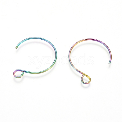 Ion Plating(IP) 304 Stainless Steel Earring Hooks STAS-L216-02A-M-1
