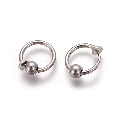 Electroplate Brass Retractable Clip-on Earrings LS-X-EJEW-L221-02I-1