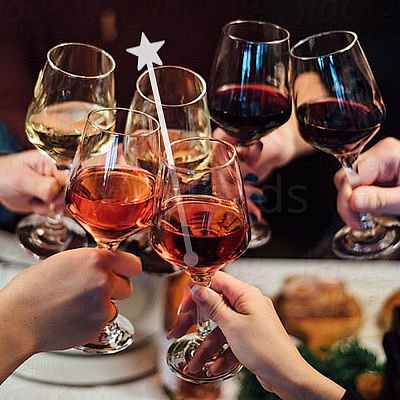 30Pcs 3 Style Transparent Acrylic Stirring Rods TACR-NB0001-30A-1