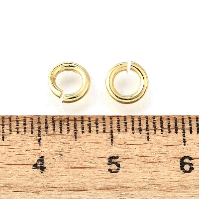 Brass Open Jump Rings KK-V007-004G-01-1