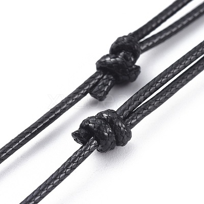 Adjustable Korean Waxed Polyester Cord Necklace Making AJEW-JB00510-01-1
