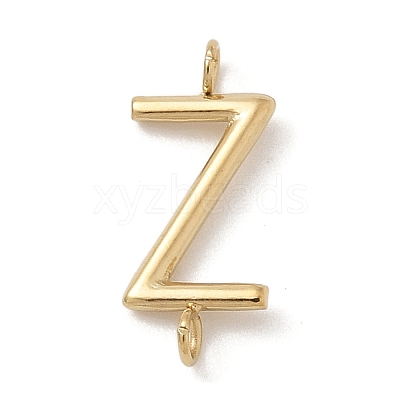 304 Stainless Steel Letter Connector Charms STAS-M108-01G-26-1