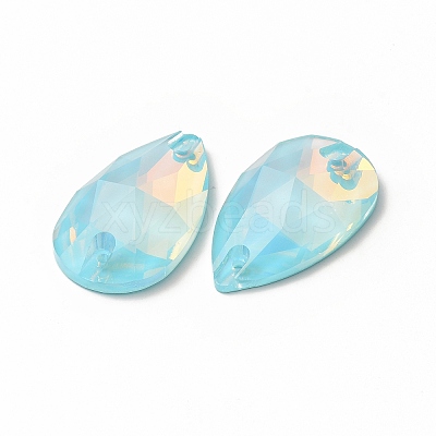 Mocha Effect Teardrop Shape Sew on Rhinestone GLAA-A024-04D-1