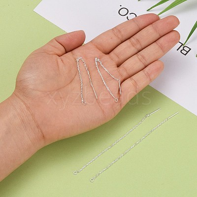 925 Sterling Silver Ear Stud Findings STER-I014-04S-1