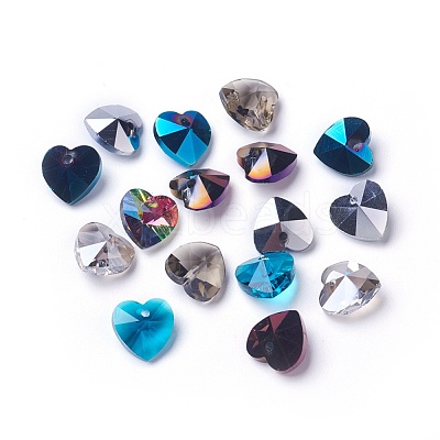 Romantic Valentines Ideas Glass Charms G030V10mm-1