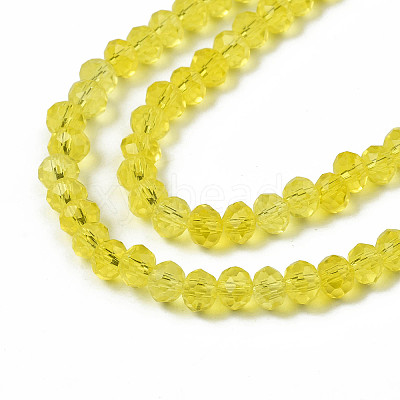 Electroplate Glass Beads Strands EGLA-A044-T6mm-A29-1
